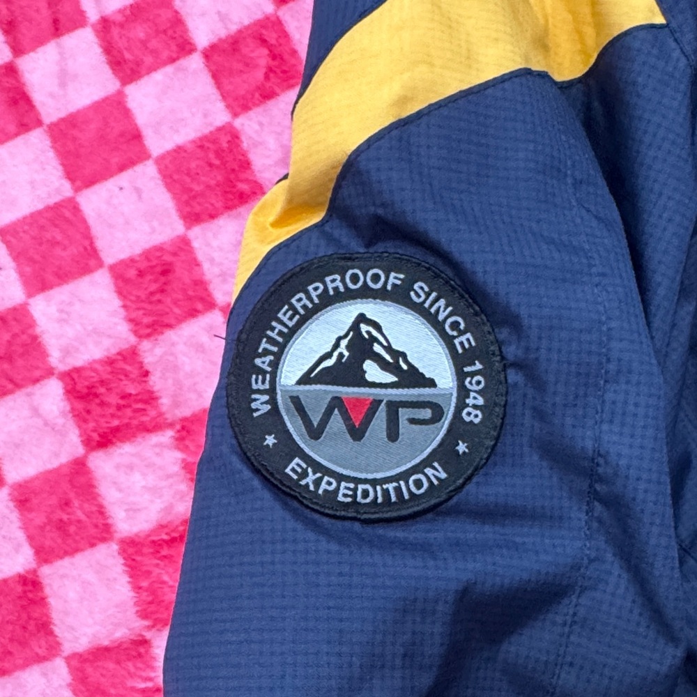 Vintage Weatherproof Expedition Kids Jacket in Navy, Yellow, and Blue - Picture 8 of 8